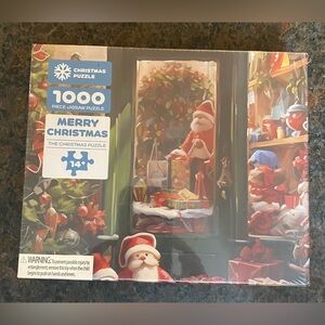 Merry Christmas 1000 Piece Jigsaw Puzzle Age 14+‎ 28" x 20" Santa Claus Presents